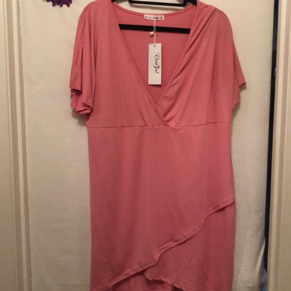 ROSEGAL pink mini dress